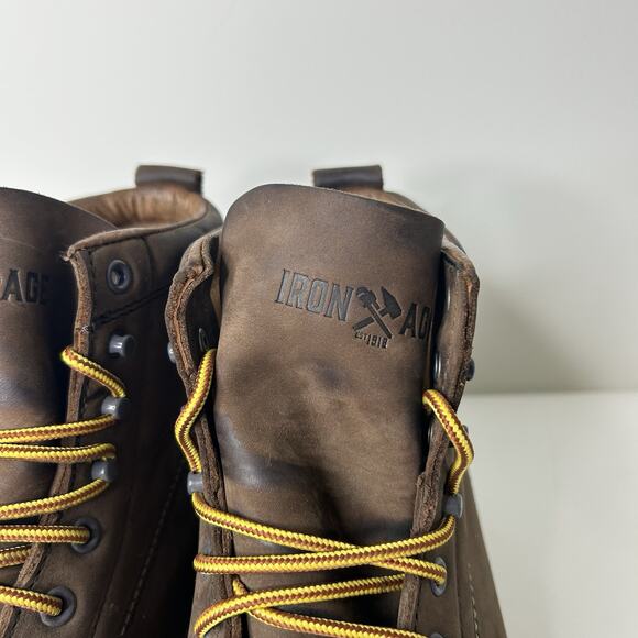 Iron Age Boots Men's 11M Reinforcer 6" Wedge Work IA5061 Steel Toe EH ASTM F2413 - Picture 6 of 10